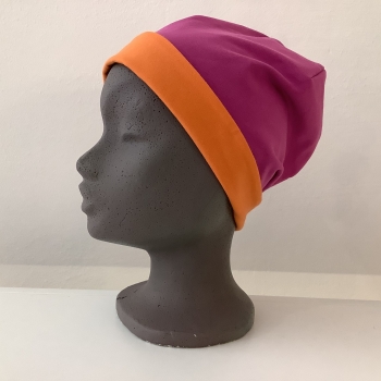 mütze-frau-umschlag-orange-pink-wenden