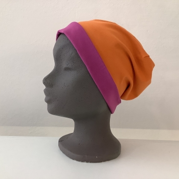 mütze-frau-umschlag-pink-orange-wenden