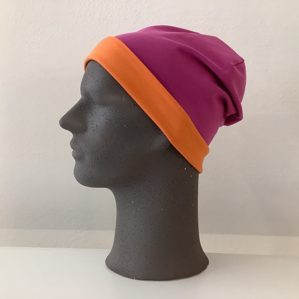 mütze-mann-umschlag-orange-pink-wenden