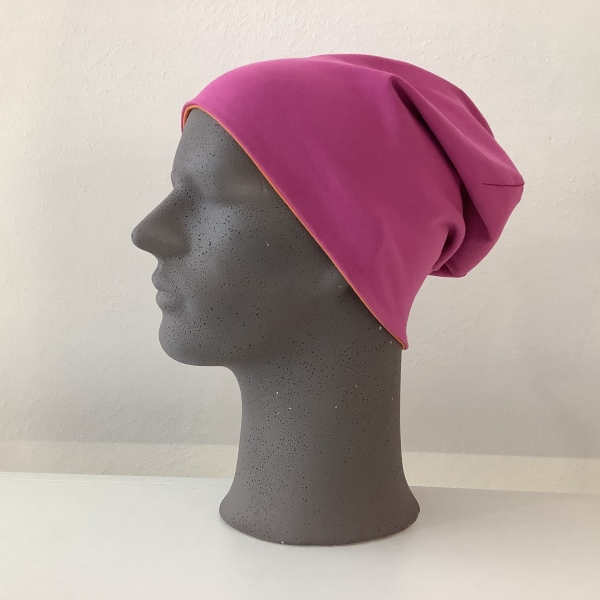 mütze-mann-pink-orange-wenden