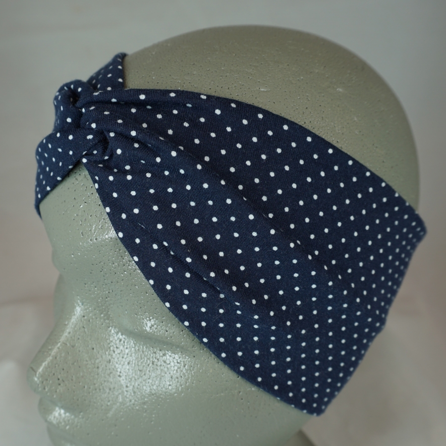 knotenstirnband-jersey-baumwolle-pepafarina-blau-weiss-punkte