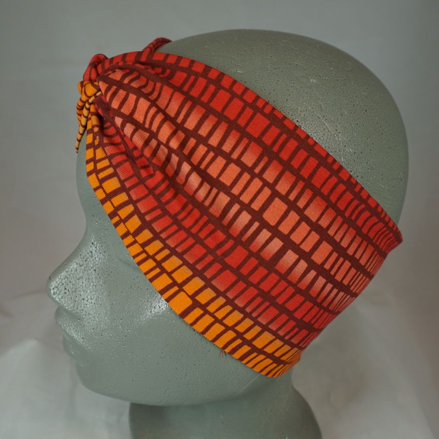 knotenstirnband-jersey-baumwolle-pepafarina-orange-rot-gemustert