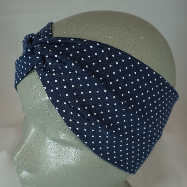 knotenstirnband-jersey-baumwolle-pepafarina-blau-weiss-punkte
